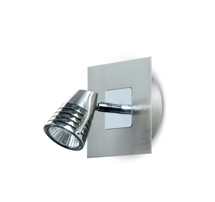 APLIQUE COBRA 1 LUZ GU10 ACERO RONDA