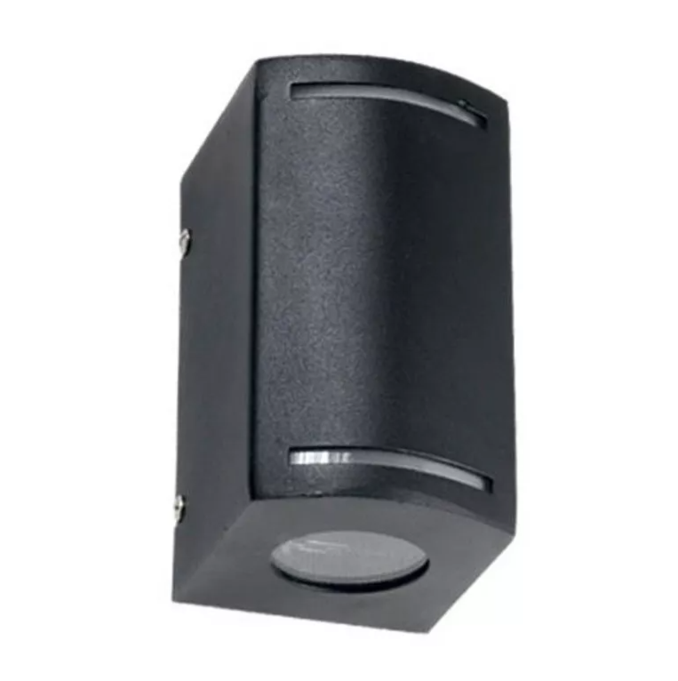 APLIQUE BIDIRECCIONAL NEGRO ALUMINIO 2 LUCES GU10 FW