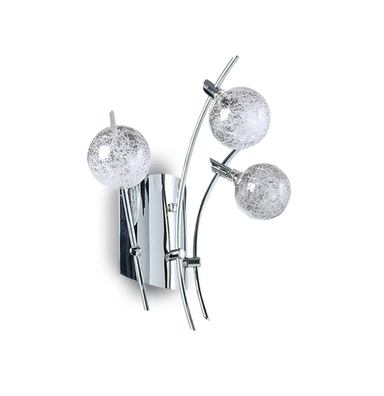 APLIQUE LUCIANA 3L LED CROMO 
