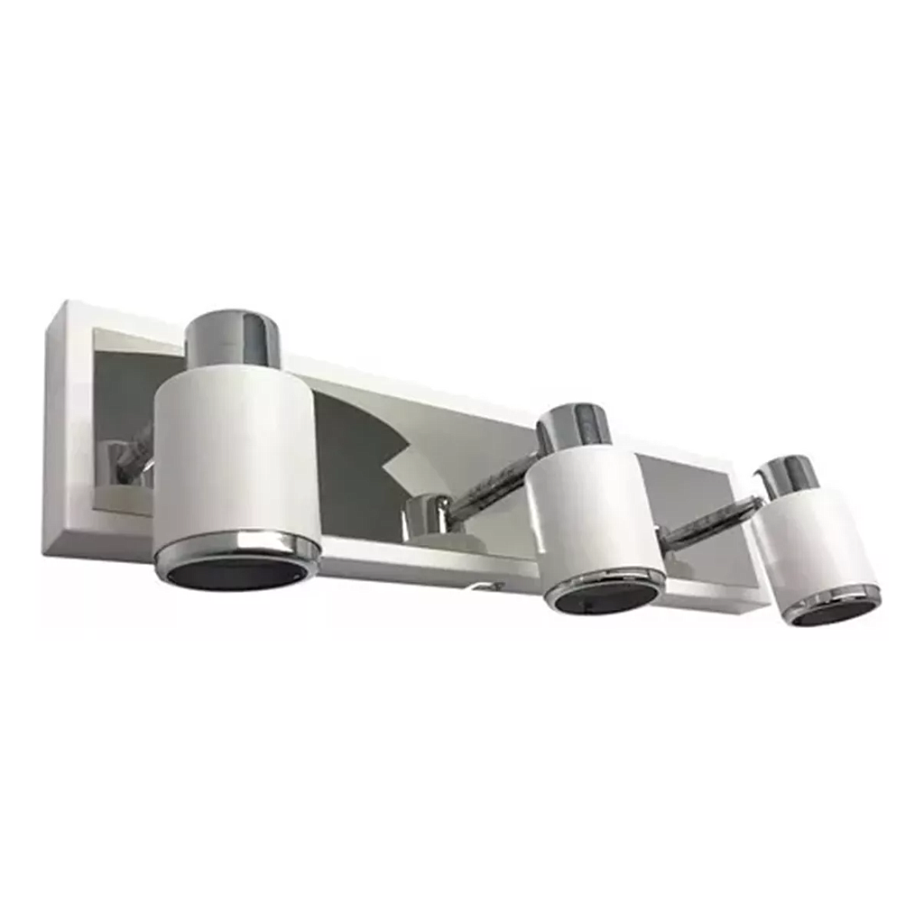 APLIQUE JULITA 3XGU10 BLANCO/CROMO CANDIL