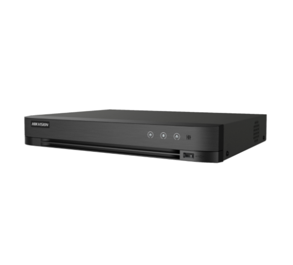DVR HIKVISION ACUSENSE, 16 CH + 8 IP, 4MP , RECONOCIMIENTO ROSTROS, INTRUSION, DETEC. HUMANO, SOPORTA 2 HDD