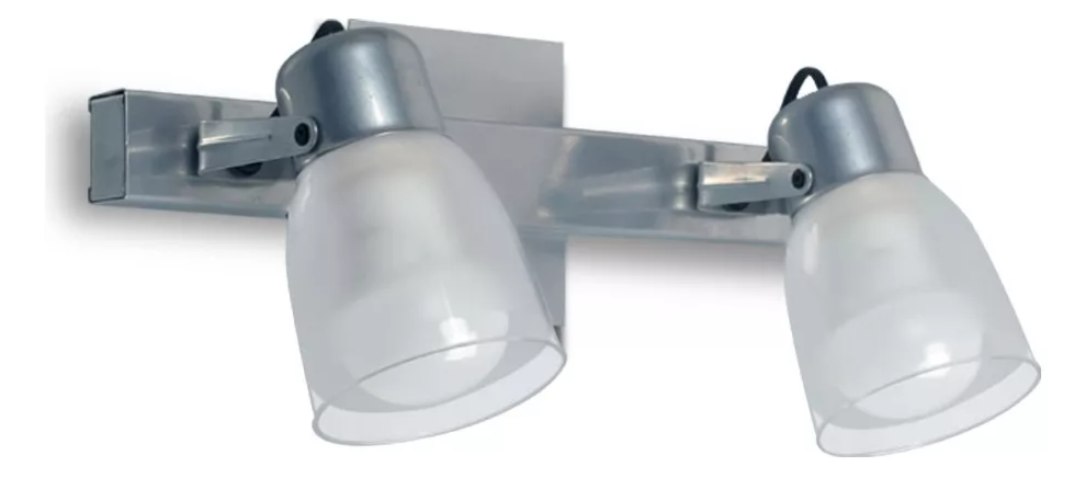 APLIQUE ARUBA 2 LUCES C/REGLETA CROMO E27 CP 