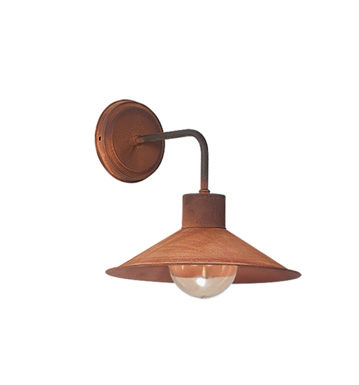 APLIQUE DE PARED PANTALLA CHAPA ECO CON BARRAL Ø25 SJ