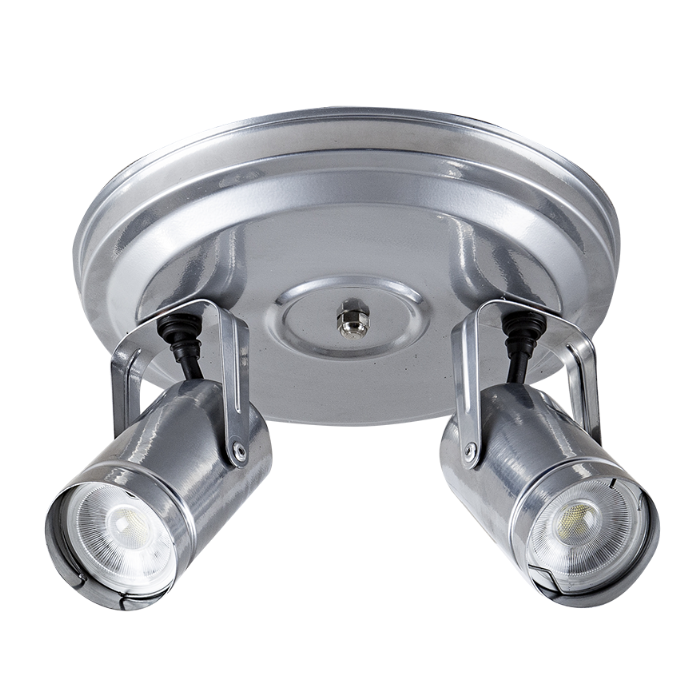APLIQUE 2 LUCES MOVIL BASE REDONDA SJ